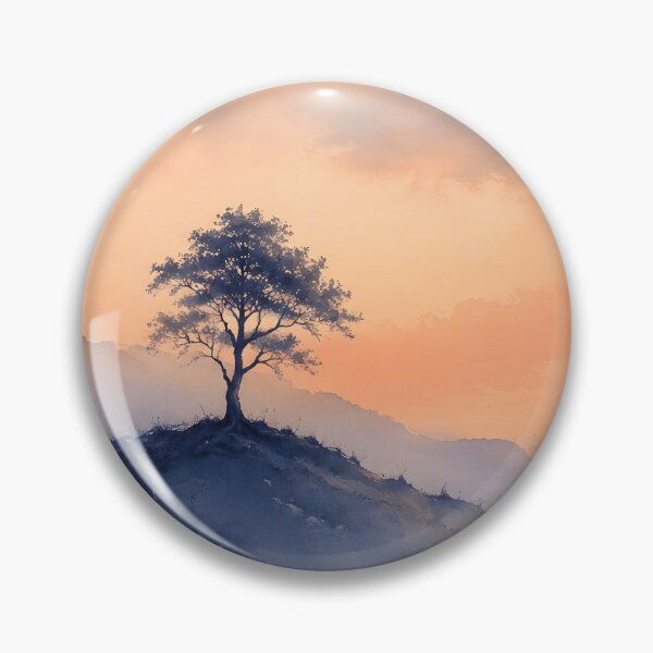 Item preview, Serene Misty Blue Mountains Landscape designed and sold by CORNERSTONE703.