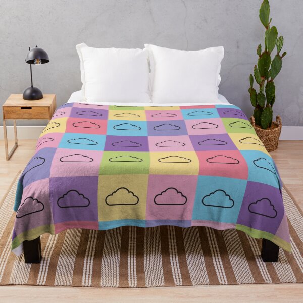 Item preview, Baby pink patchwork with clouds designed and sold by uunaa.