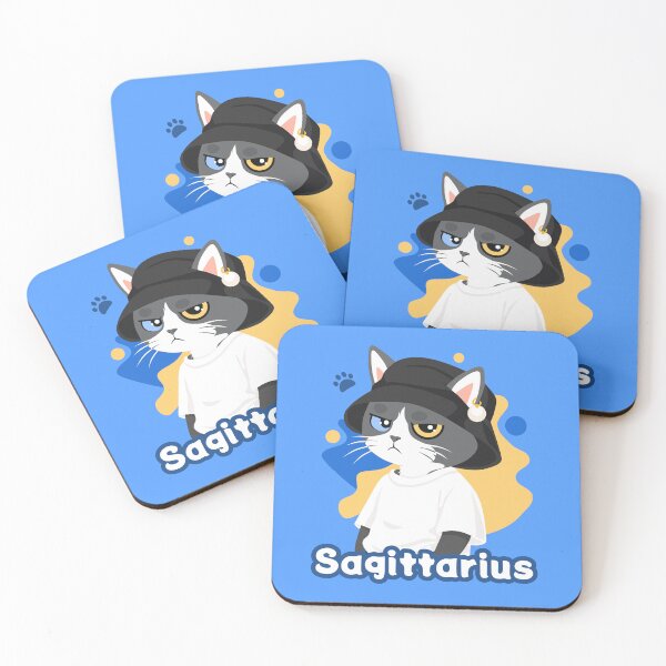Item preview, Sagittarius Grumpy Cat designed and sold by Kau_eunoia_arte.