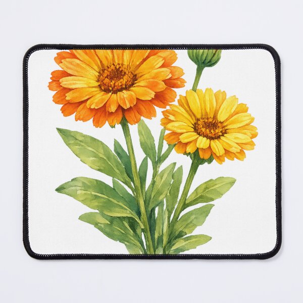 Item preview, Watercolor Calendula Botanical Illustration designed and sold by ARIN2550.