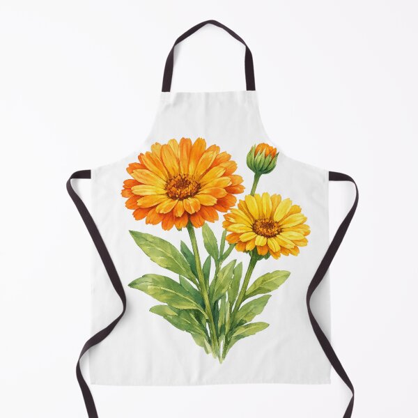 Item preview, Watercolor Calendula Botanical Illustration designed and sold by ARIN2550.