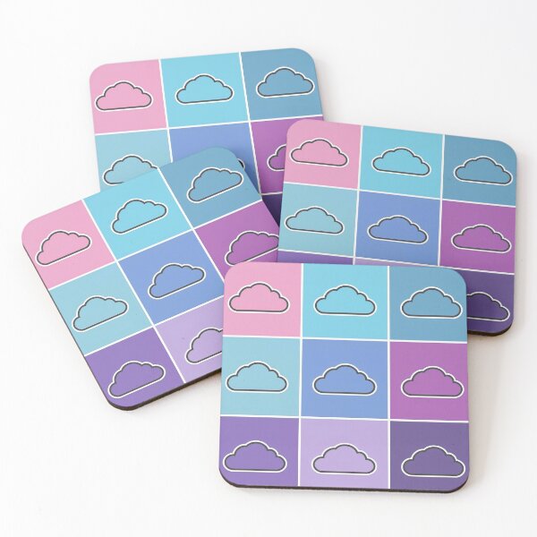 Item preview, Pink patchwork with clouds designed and sold by uunaa.