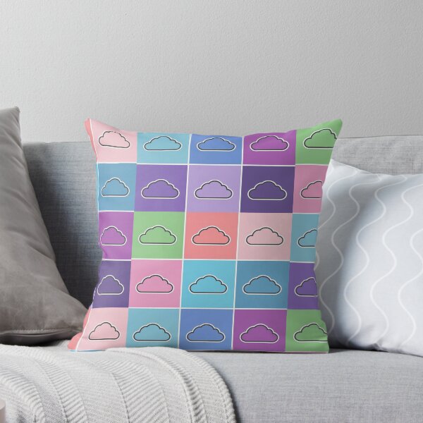 Item preview, Pink patchwork with clouds designed and sold by uunaa.