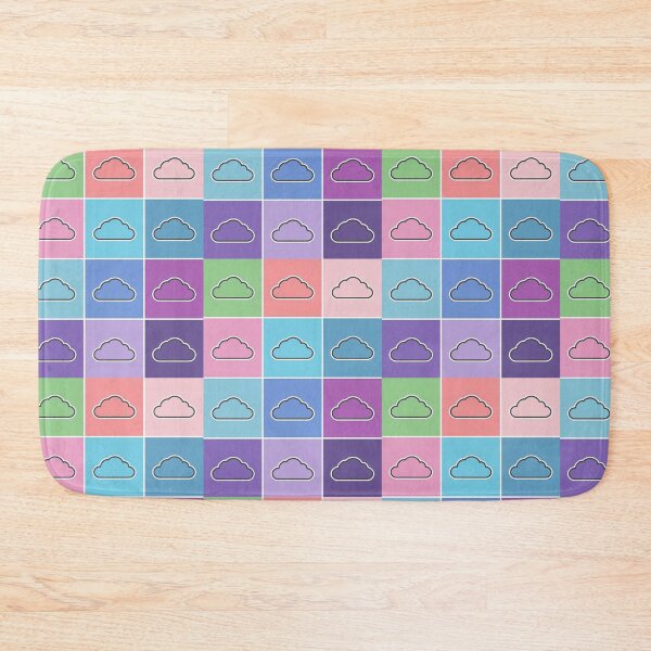 Item preview, Pink patchwork with clouds designed and sold by uunaa.