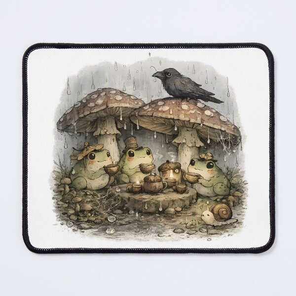Item preview, Frog Tea Party in the Rain designed and sold by PatiImagination.
