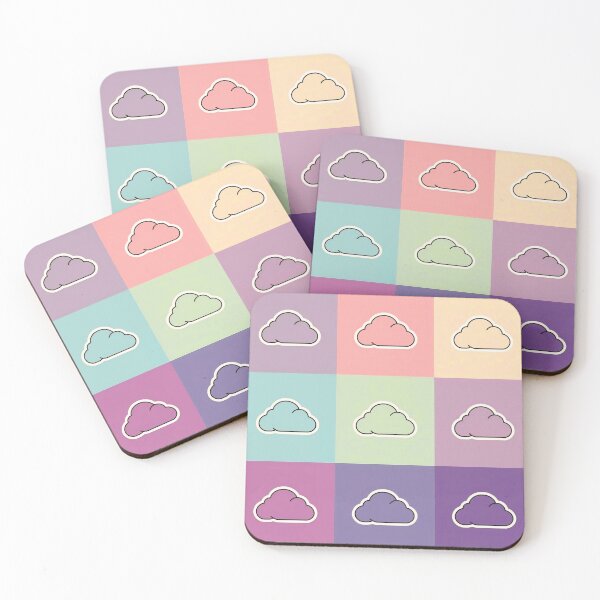 Item preview, Purple patchwork with clouds designed and sold by uunaa.