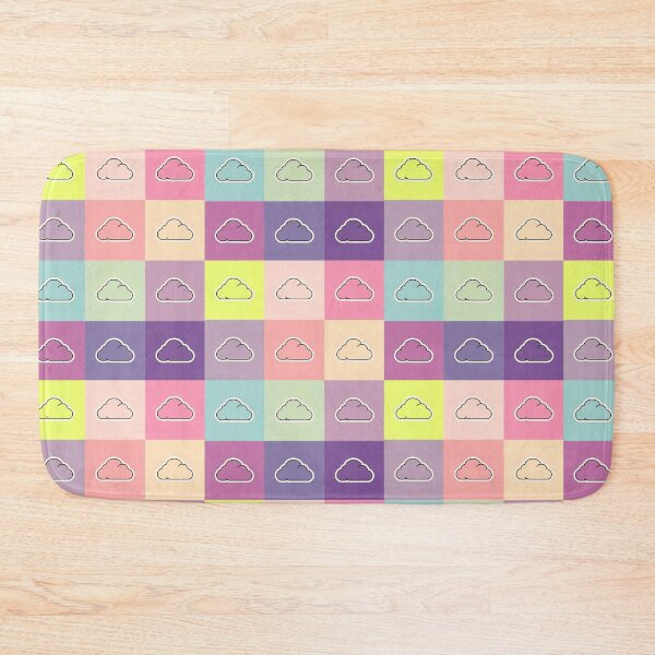 Item preview, Purple patchwork with clouds designed and sold by uunaa.