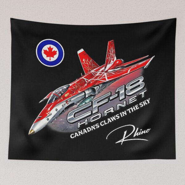 Item preview, CF-18 Hornet RCAF Fighter Jet | Royal Canadian Air Force Aviation Graphic Design designed and sold by Aerolovers.