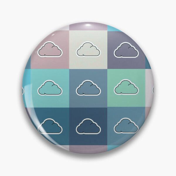 Item preview, Blue patchwork with clouds designed and sold by uunaa.