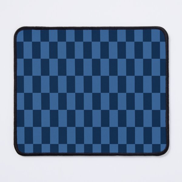 Item preview, Dark blue rectangles checkered designed and sold by Mint + Midnight.