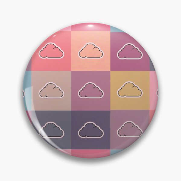 Item preview, Pink patchwork with clouds designed and sold by uunaa.