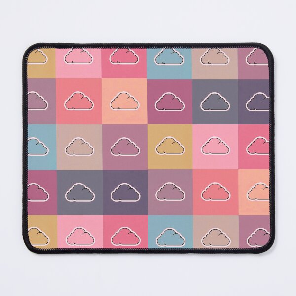 Item preview, Pink patchwork with clouds designed and sold by uunaa.