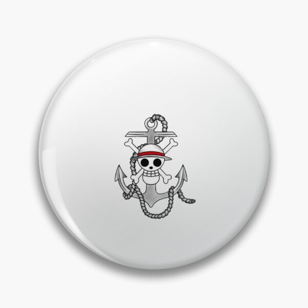 Item preview, The Strawhat Anchor - Heavy Iron Maritime Crest designed and sold by Mrdonut-ARt.