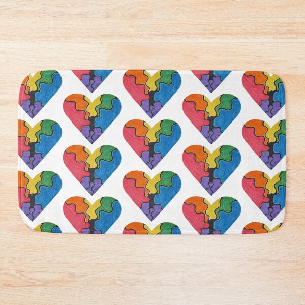 Item preview, Rainbow Heart designed and sold by Imperfect Doodles by MsNicky.