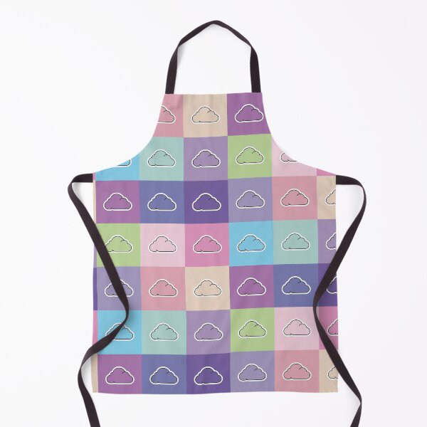 Item preview, Colorful patchwork with clouds designed and sold by uunaa.