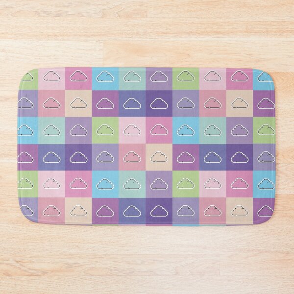 Item preview, Colorful patchwork with clouds designed and sold by uunaa.