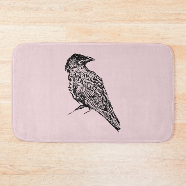 Item preview, Crow - (#EED4D9) designed and sold by The Stippler Process.