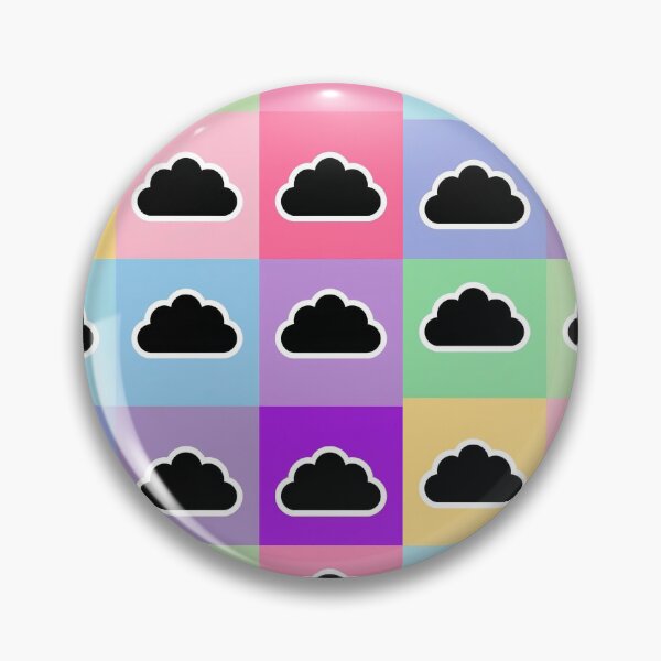 Item preview, Colorful patchwork with black clouds designed and sold by uunaa.