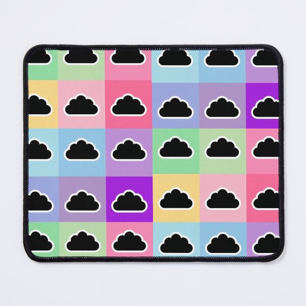 Item preview, Colorful patchwork with black clouds designed and sold by uunaa.