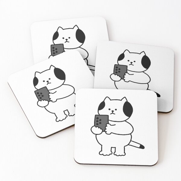Item preview, a Cat with smartphone designed and sold by superbaechoo.