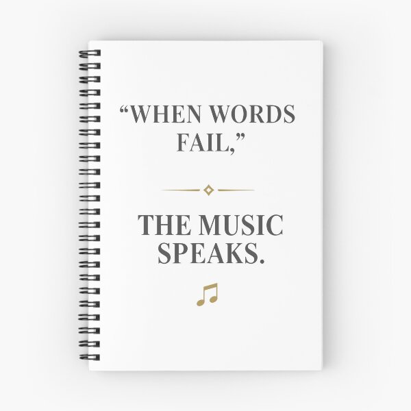 Item preview, When Words Fail The Music Speaks designed and sold by SonglyMusic.