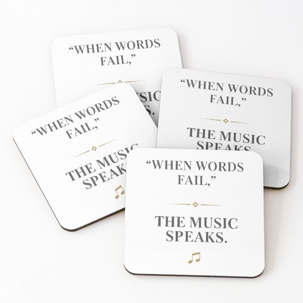 Item preview, When Words Fail The Music Speaks designed and sold by SonglyMusic.
