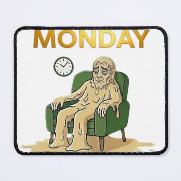 Item preview, Monday Emotionally Melted Tired Person Illustration designed and sold by Northern Glow Art.