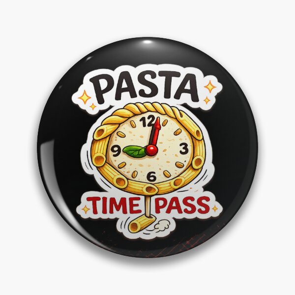 Item preview, Funny Pasta Puns Pasta Time Pass  designed and sold by italianfoodpuns.