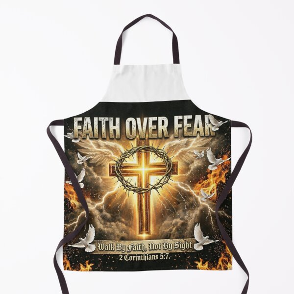 Item preview, FAITH OVER FEAR ✝️ | Luxury Christian Streetwear Design | Viral Faith Apparel designed and sold by Hype-Loop71.