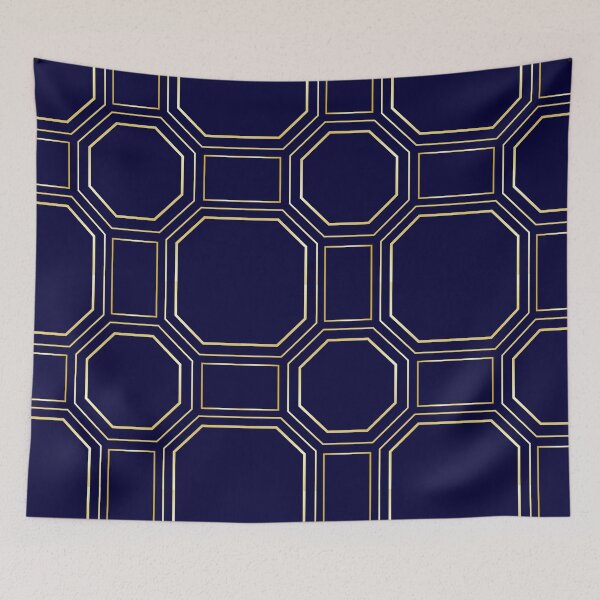 Item preview, Modern luxury gold octagon geometric seamless pattern designed and sold by Longsilp.