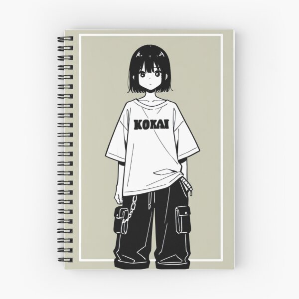 Item preview, Fashion - Man in Black Top Cargo Pants Chain Wallet Streetwear Anime Variant 3 designed and sold by AnimeShin.