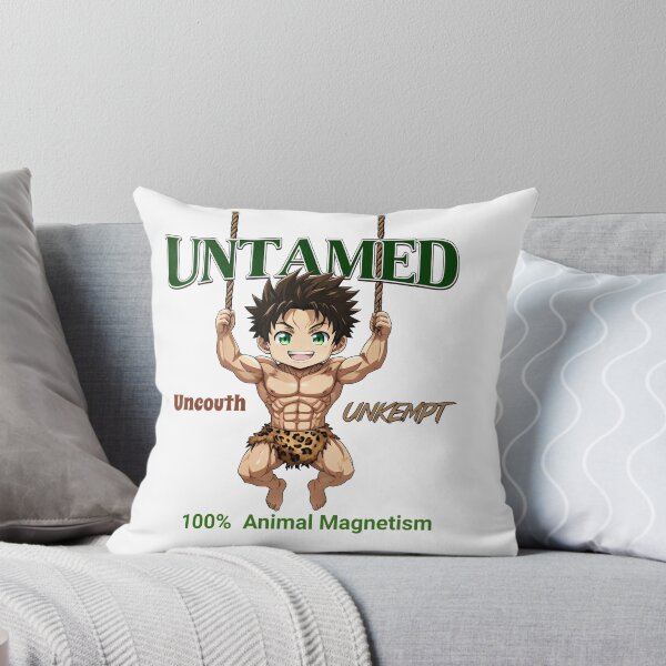 Item preview, Untamed Uncouth Unkempt Funny Muscular Jungle Chibi designed and sold by ArtisticDesignsbyLinda.