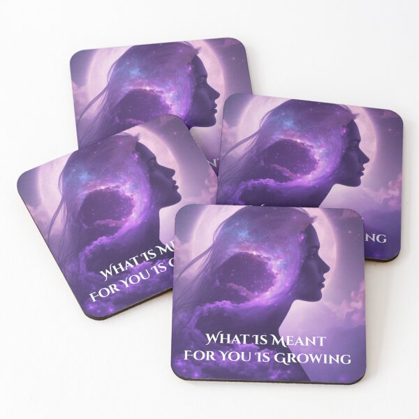 Item preview, What Is Meant for You Is Growing | Manifestation & Trust Affirmation Art designed and sold by MysticPurpleHue.