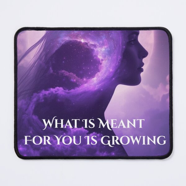 Item preview, What Is Meant for You Is Growing | Manifestation & Trust Affirmation Art designed and sold by MysticPurpleHue.