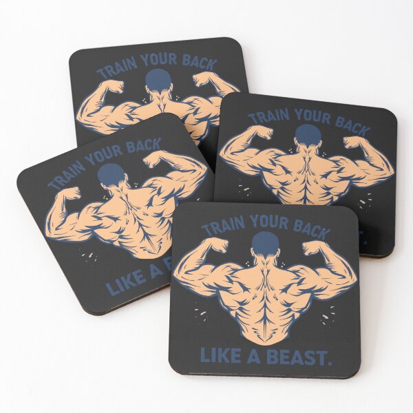 Item preview, Train Your Back Like a Beast – Anatomical Absurd Gym Monster Design designed and sold by Sparkofart07.