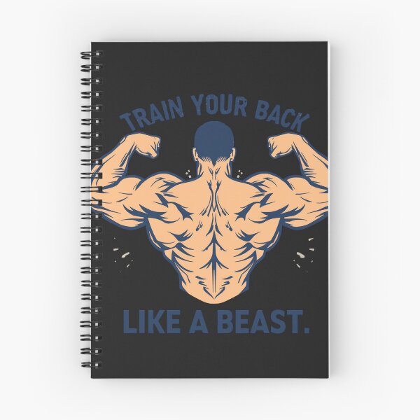 Item preview, Train Your Back Like a Beast – Anatomical Absurd Gym Monster Design designed and sold by Sparkofart07.
