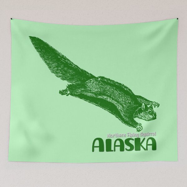 Item preview, Northern Flying Squirrel Drawing, Alaska designed and sold by AlaskaExtreme.