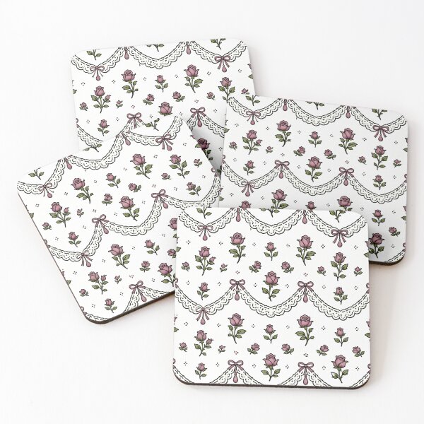 Item preview, Coquette Roses, Bows, & Lace designed and sold by fairycoffins.