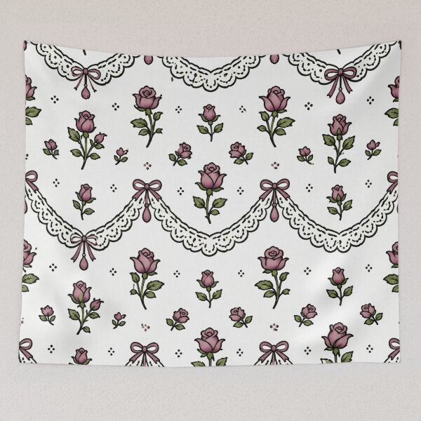 Item preview, Coquette Roses, Bows, & Lace designed and sold by fairycoffins.