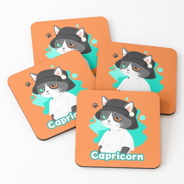 Item preview, Capricorn Grumpy Cat designed and sold by Kau_eunoia_arte.