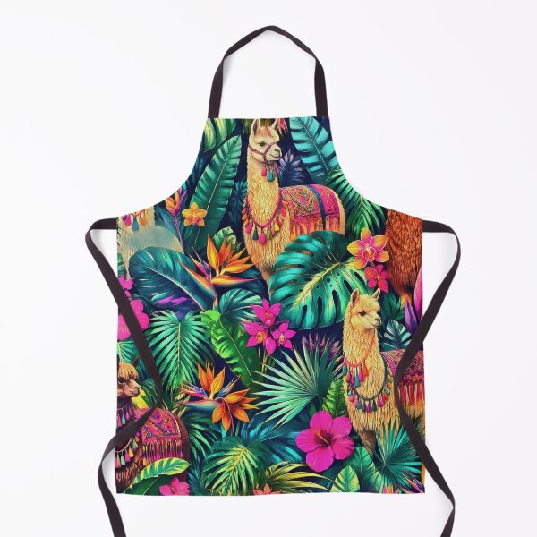 Item preview, Llama Jungle Dreams Seamless Surface Pattern designed and sold by taiche.