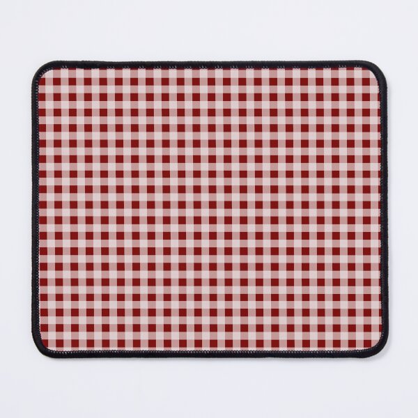 Item preview, deep red and transparent white gingham designed and sold by Made by Badgal.