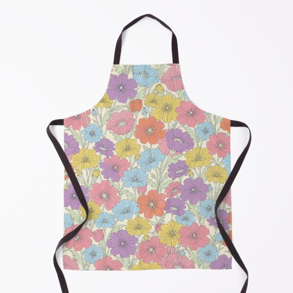 Item preview, Retro Wildflower Meadow Pastel Floral Pattern designed and sold by NuvoraNest.
