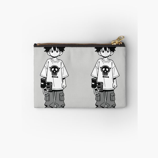 Item preview, Fashion - Man in Black Top Cargo Pants Chain Wallet Streetwear Anime Variant 4 designed and sold by AnimeShin.