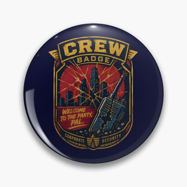 Item preview, Shattered Plaza Security Badge designed and sold by agearb.