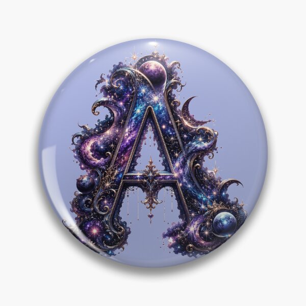 Item preview, Cosmic Galaxy Letter A Monogram designed and sold by JustResultsCo.