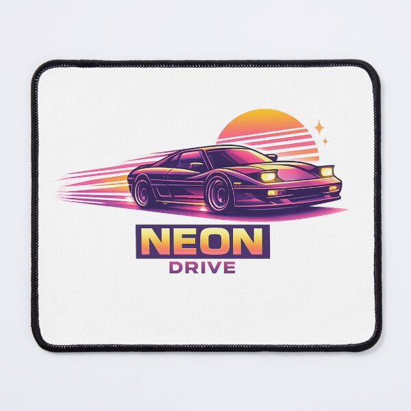 Item preview, Neon Drive Retro Sports Car 80s Minimalist Vector T-Shirt Design designed and sold by Newthingzy.