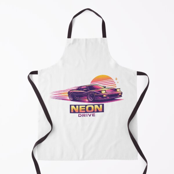 Item preview, Neon Drive Retro Sports Car 80s Minimalist Vector T-Shirt Design designed and sold by Newthingzy.