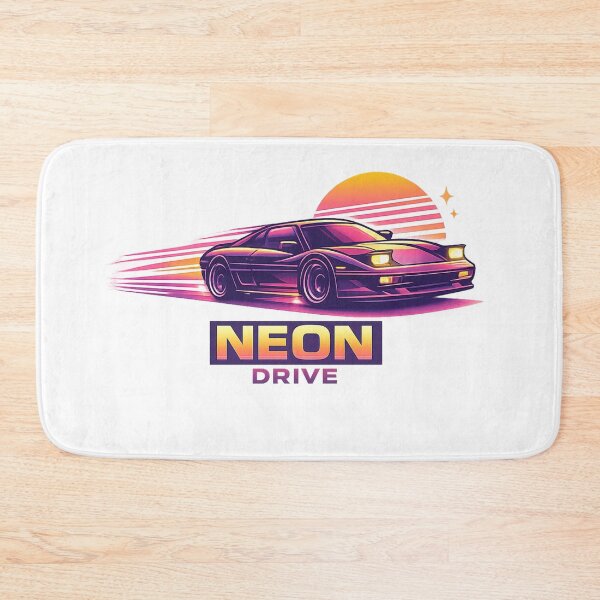 Item preview, Neon Drive Retro Sports Car 80s Minimalist Vector T-Shirt Design designed and sold by Newthingzy.