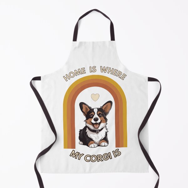 Item preview, Home Is Where My Corgi Is Retro Rainbow Corgi Dog Lover T-Shirt designed and sold by jananinaveen.